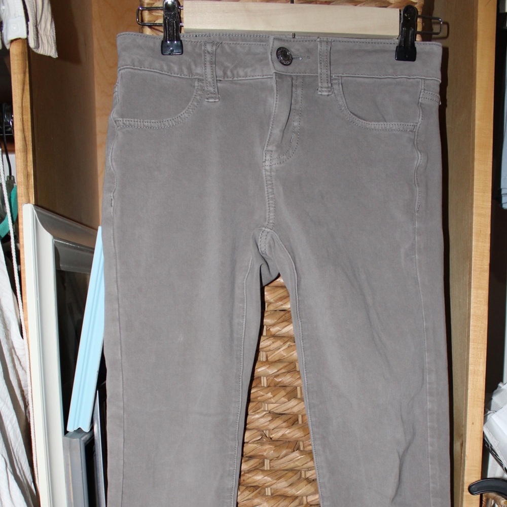 American Eagle super stretch light gray jeans